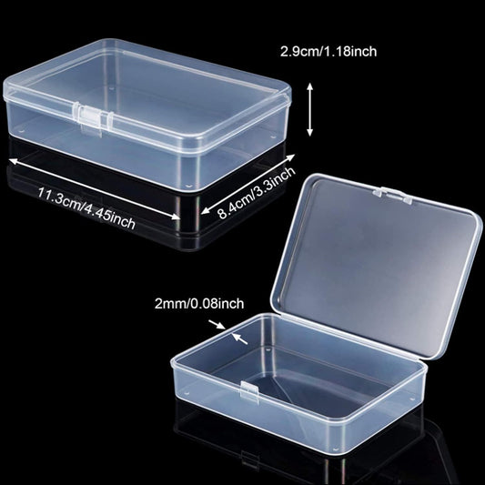 6 Pieces Mini Plastic Clear Beads Storage Containers Box or Collecting Small Items, Beads, Jewelry, Business V1259-DP01-E-432