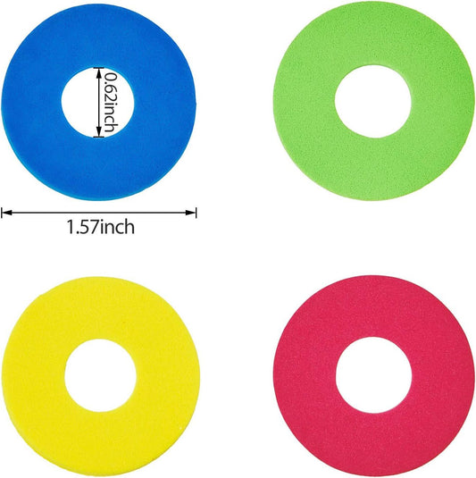 36 Pieces oam Disc Shooter Spare lying oam Disc Toy or Remote Control Robot Toy, Red, Blue, Yellow, Green V1259-DP01-E-466