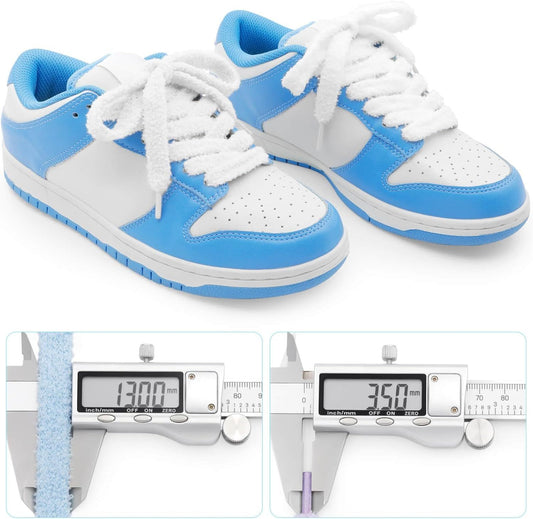 Thick uzzy Shoe Laces: Chunky Plush lat Shoelaces or Sneakers - 1 Pair V1259-DP01-E-514