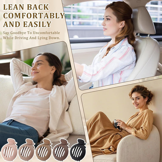 5Pcs lat Claw Hair Clips or Women with Thin & Thick hair, Non-slip Round Jaw Clamp or Lying Down Hollow V1259-DP01-E-550