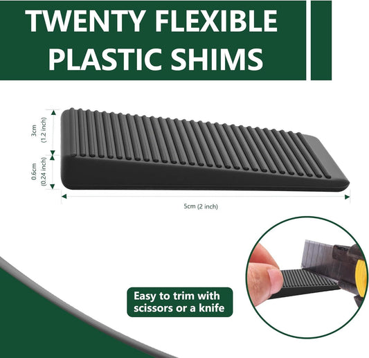 urniture Levelers, lexible Plastic Shims urniture Leveling Wedge Shims Anti-Wobble Pad or Chair Table Couch V1259-DP01-E-569