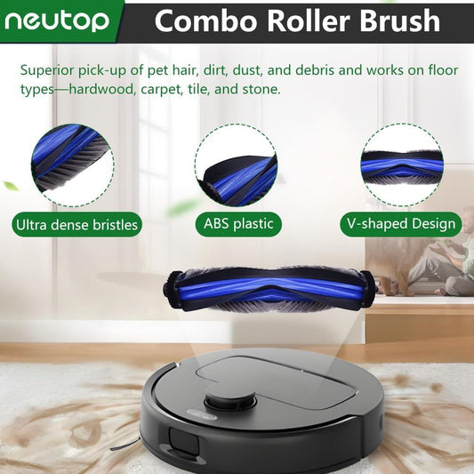 Replacement Parts Compatible with Ecovacs Deebot X8 Pro Omni, Robot Vacuum Accessories with 1 Main Brush 1 V1259-DP01-F-223