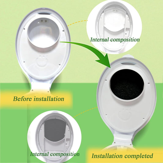 Diaper Pail Deodorizers Activated Charcoal Filter Refills Compatible with Ubbi Diaper Pail | 6 Pack Carbon V1259-DP01-F-23