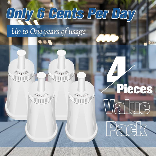 4 Pack Replacement Water ilter or Breville Espresso Machine Barista Touch Bes880, Barista Pro BES878, Oracle V1259-DP01-F-337