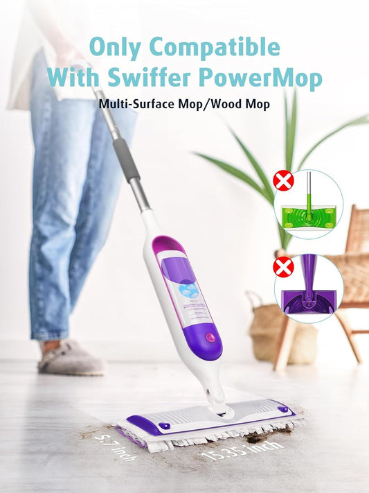 24 Pack Disposable Power Mop Pads Reills or Swier Power Mop, Unscented 14-Layer Thickened Multi-Surace V1259-DP01-F-415