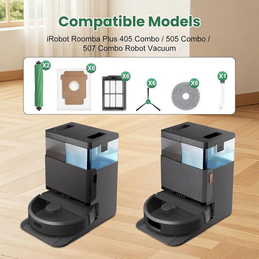27 Pack Replacement Accessories or iRobot Roomba Plus 405 Combo/505 Combo/507 Combo Robot Vacuum Cleaner, 2 V1259-DP01-F-436