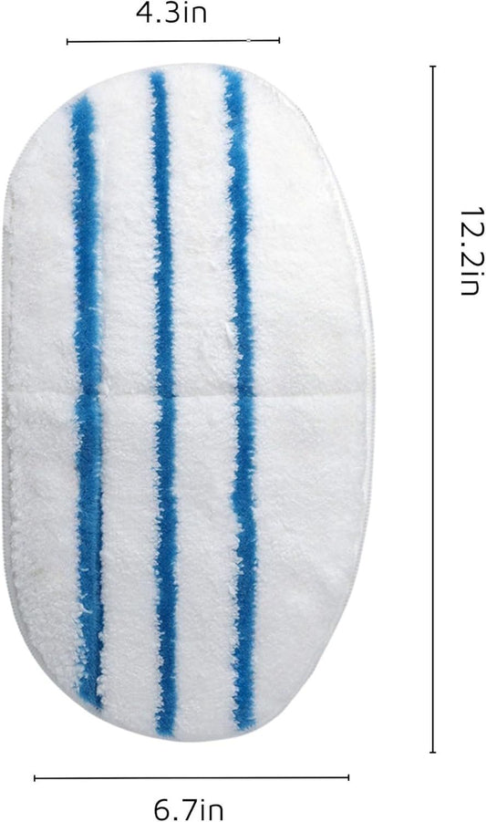 8 Pack Steam Mop Pads or PurSteam ThermaPro 10-in-1 Steam Mop Washable Reusable Pads by V1259-DP01-F-448