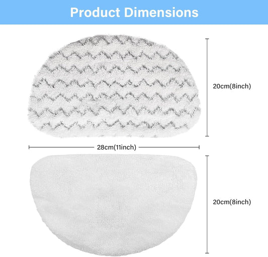 12 Pack 1940 Steam Mop Replacement Pads or Bissell Powerresh Steam Mop 1940 1440 1806 1544 2075 2685A 2814 V1259-DP01-F-584