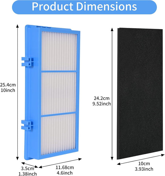 8 Pack Replacement ilters Compatible or Holme-s AER1 Air Puriier Total Air Clean 2 HEPA Air ilters 6 Carbon V1259-DP01-F-593