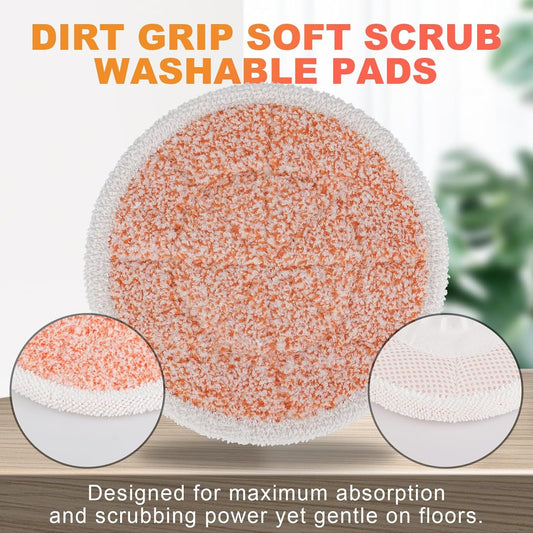Pads or Shark Steam Scrub Mop: 12 Pack Spin Mop Reills it or Shark S7000 S7001 S7000C S7201 S7000AMZ S8201 V1259-DP01-F-596