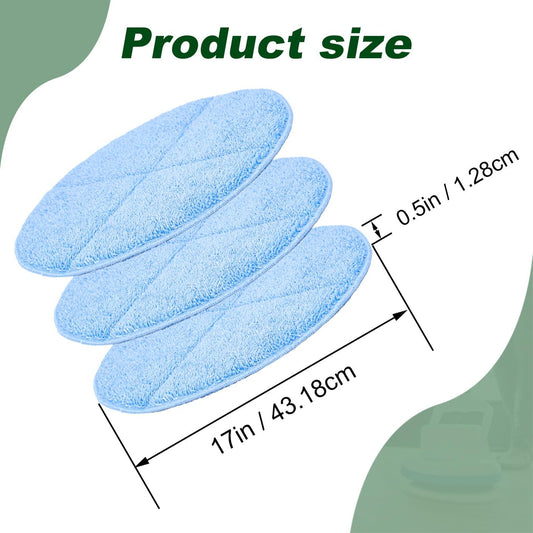 Commercial 17 Inch Microiber Carpet Bonnet loor Machines Pads Compatible with loor Machine: 3 Packs Microiber V1259-DP01-F-608
