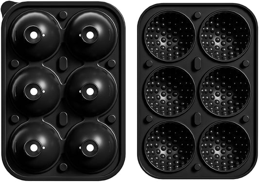 Bangp Golf Ball Ice Cube Molds,Novelty Golf Gifts Ball Ice Maker Mold,2.2" Large Sphere Round Ice Cube V1259-DP01-F-75