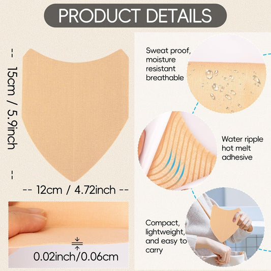 10 Pcs Thigh Friction Pads,Self Adhesive Thigh Supports Anti Chafing Tape for Women Thigh V1259-DP01-G-00007