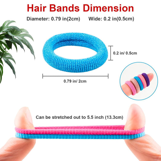 360 Pcs Baby Hair Ties, Small No Damage Elastic Hair Bands for Toddlers, Little Girls and Kids, Soft Ponytail V1259-DP01-G-00011