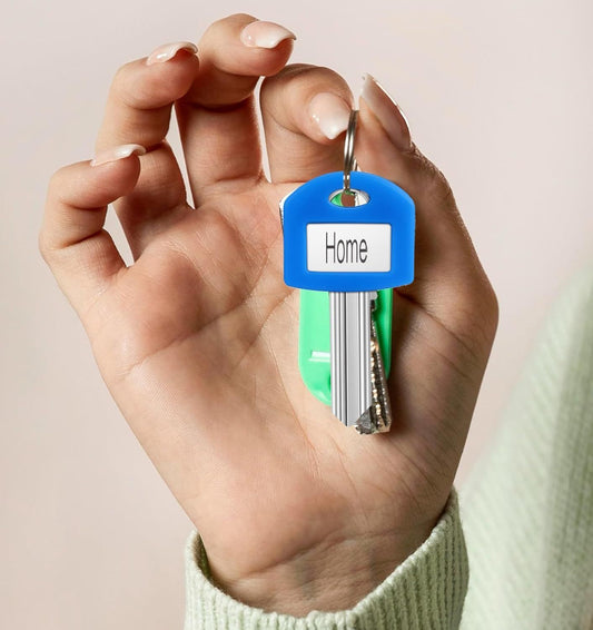 20 Pcs Colored Key Covers, Key Identifiers Covers Markers Tags with Keys Labels for House Keys, Easy V1259-DP01-G-00053