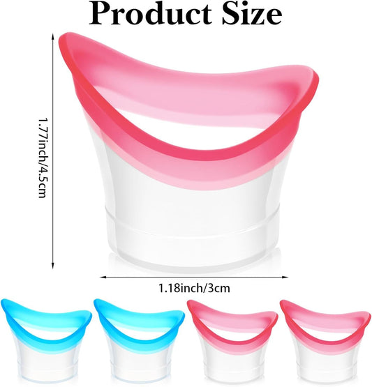 4 Pcs Eye Wash Cup, Eye Cups for Eyes Wash Silicone Eyes Cleansing Cups for Quick & Effective Rinse, Portable V1259-DP01-G-00054