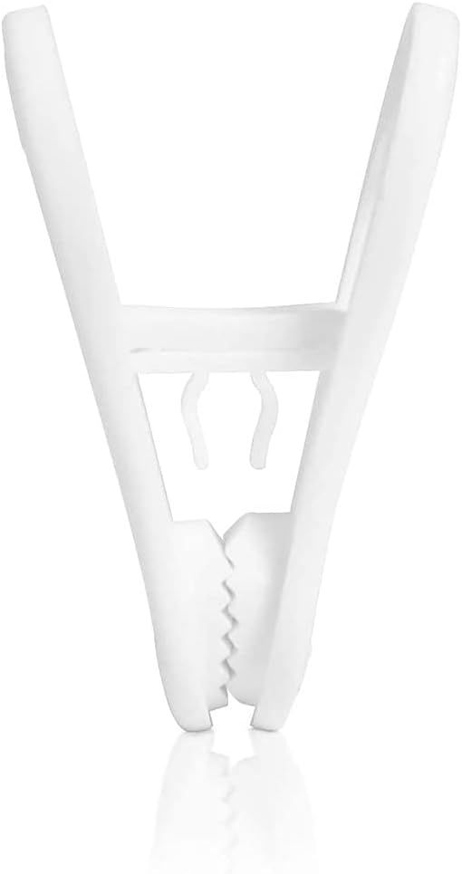 20 Pcs Multi-Purpose Clips for Hangers, White Clothes Hanger Clips, Standard Plastic Hanger V1259-DP01-G-00059