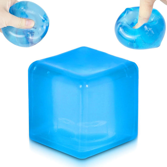 Ice Cube Squishy Stress Ball,1.98"*1.98" Medium Squishy Cube Fidget Toy, Ice Cube Pieces Silent Nice Square V1259-DP01-H-00078