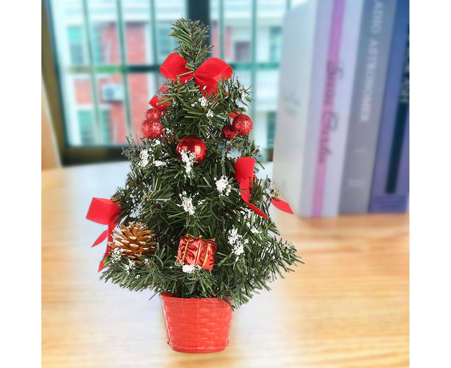 30cm Mini Christmas Tree Artificial Christmas Tree-Red V1263-JX-1004