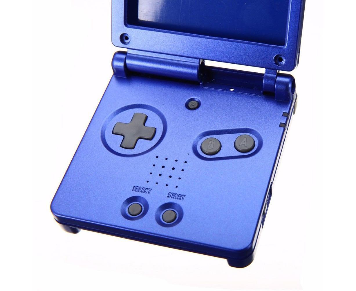 Console Housing Shell Case Screen Lens Screwdriver Kits Tool for Nintendo GBA SP Blue V1263-JX-1065