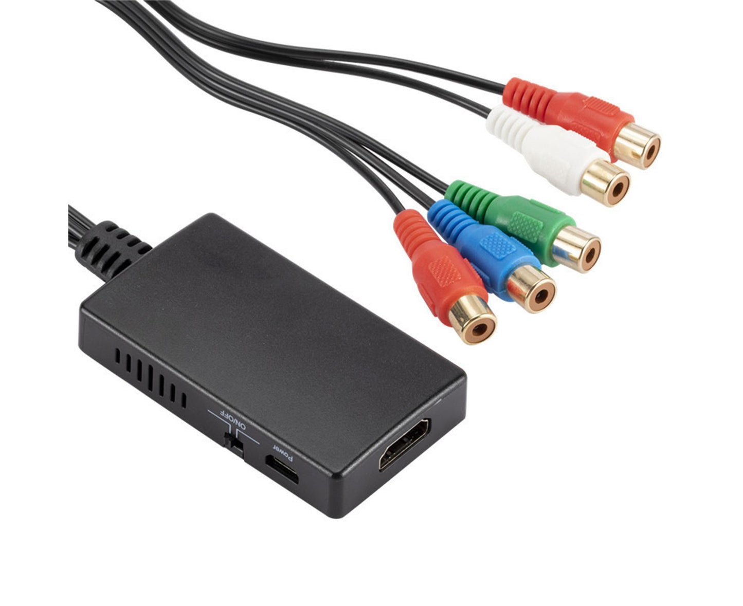 HDMI-compatible Converter No Distortion Portable Black Quick Transmission HDMI-compatible to YPBPR Converter V1263-JX-1075