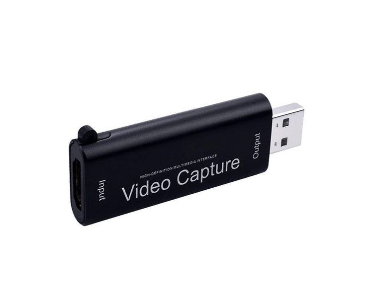 Portable 1080P USB 2.0 HDMI-compatible Video Audio Capture Card for Live Game Recording Black V1263-JX-1084