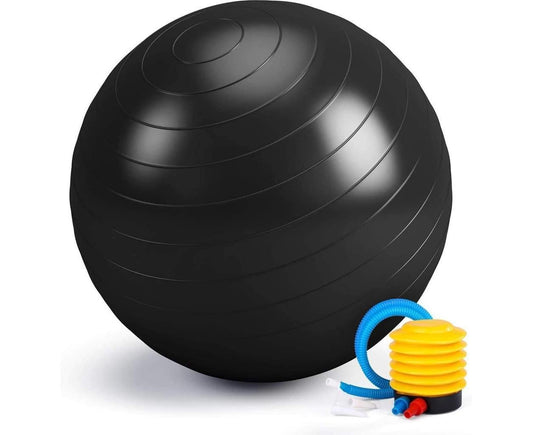 Anti-Burst Exercise Ball, Fitness & Yoga Ball Supports with Quick Pump for Gym, Chair - Diameter 65 cm V1263-JX-1210
