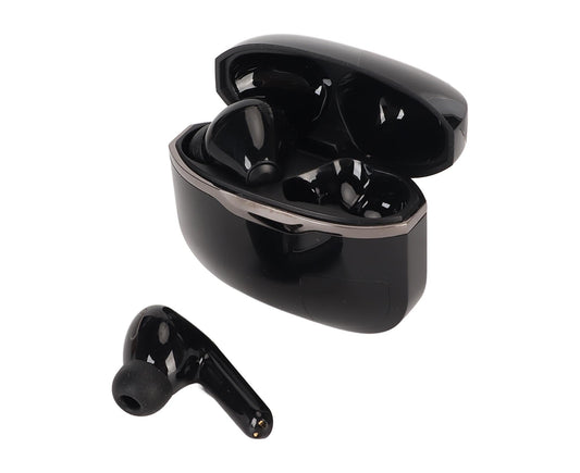 Wireless Earbuds Bluetooth 5.0 LED Digital Display 24Hrs Play Time HiFi Sports Earphones for Music Black V1263-JX-126
