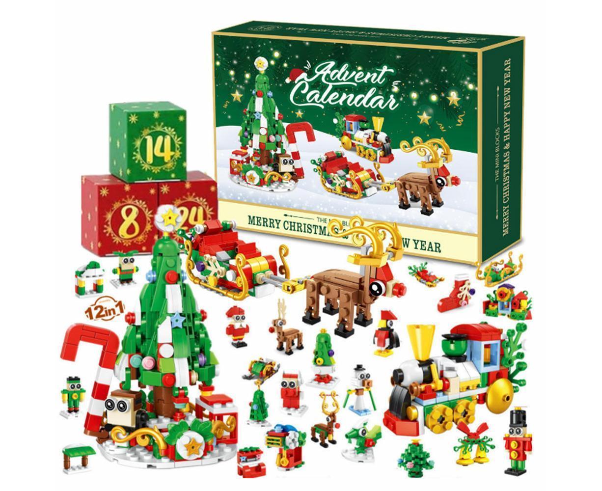 2024 Advent Calendar Christmas Building Block 24 Days Countdown Surprise Box V1263-JX-1323