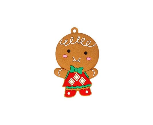 12Pcs Gingerbread Man Christmas Tree Hanging Pendants Cute Christmas Party Ornaments V1263-JX-1383