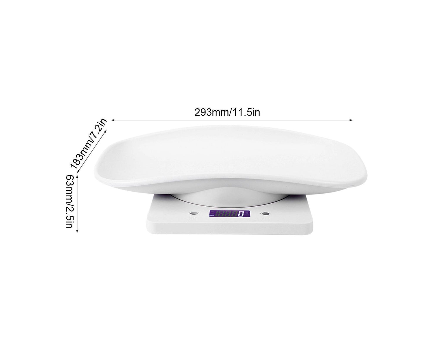 10kg/1g Digital Small Pet Weight Scale for Cats Dogs Measure Tool Electronic Kitchen Scale V1263-JX-1450