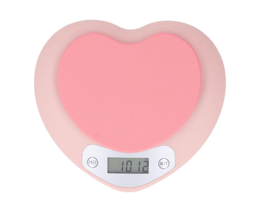 1g Accuracy Digital Kitchen Scale 5kg Household Small Heart Shape Rechargeable Food Scale for Cooking Baking V1263-JX-1451