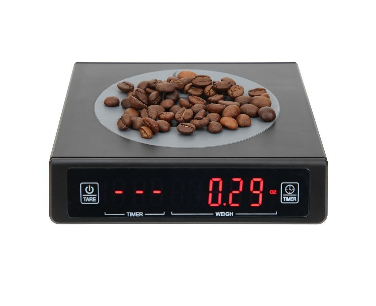 Black Coffee Baking Kitchen Electronic Scale Battery Rechargeable with Timing Function 3kg/0.1g V1263-JX-1471