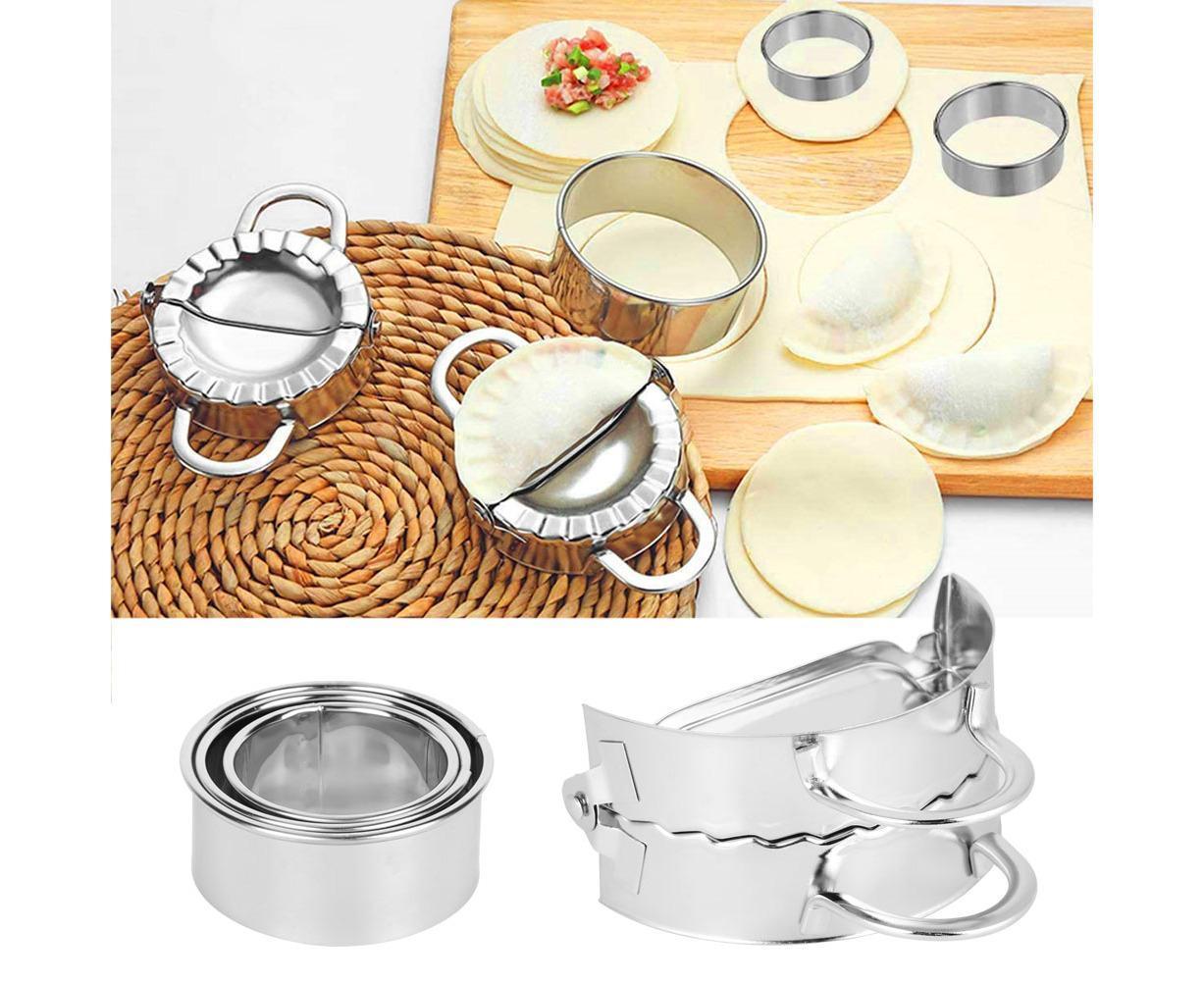 Household 304 Stainless Steel Manual Dumpling Dough Presser Maker Molds Kit Kitchen Utensils V1263-JX-1494