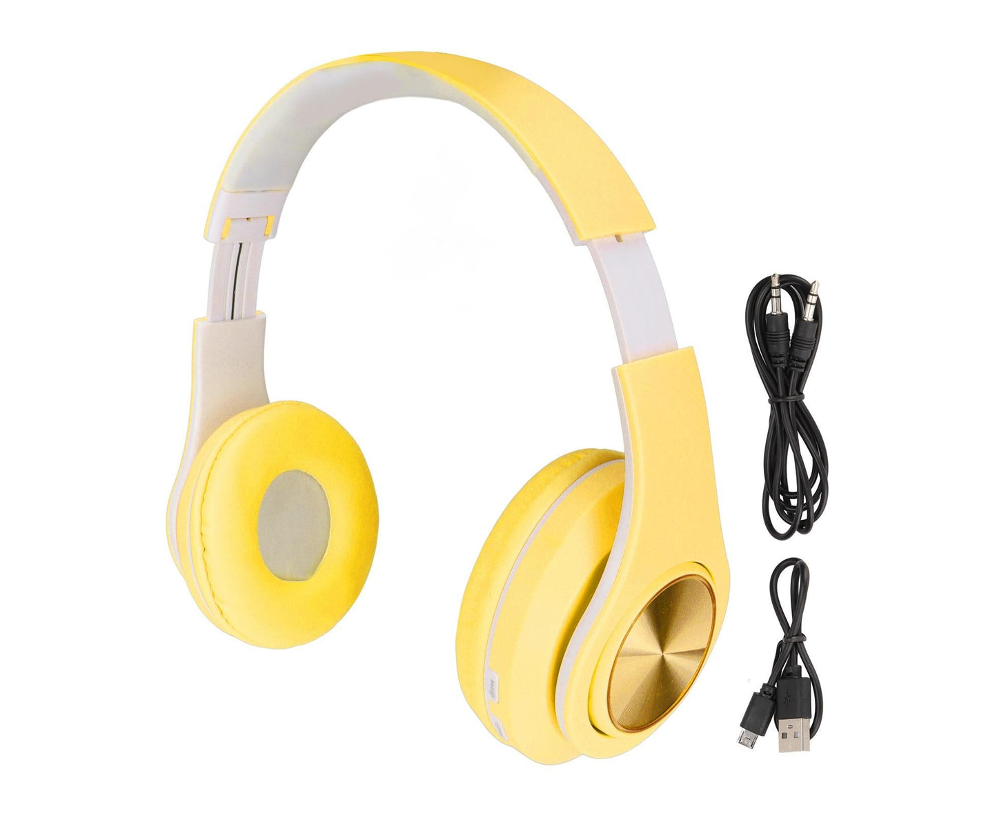 Bluetooth Headset Noise Reduction Foldable Over Ear Wireless Headphone with Colorful Light for Phone Laptop V1263-JX-150