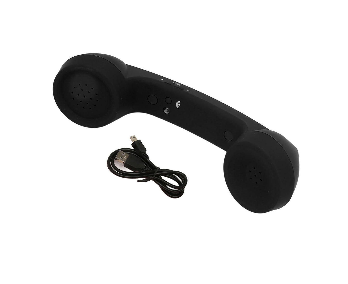 Bluetooth Telephone Handset Retro Radiation Proof Rechargeable Wireless Mobile Phone Handset Receiver Black V1263-JX-151