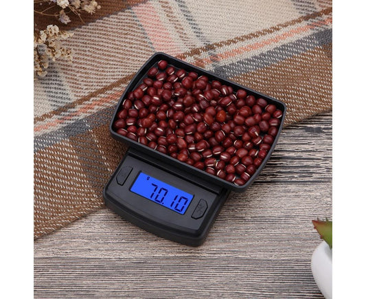 Mini Jewelry Scale Portable Electronic Scale Balance Weighter for Kitchen Jewelry Weighting 500g/0.01g V1263-JX-1511