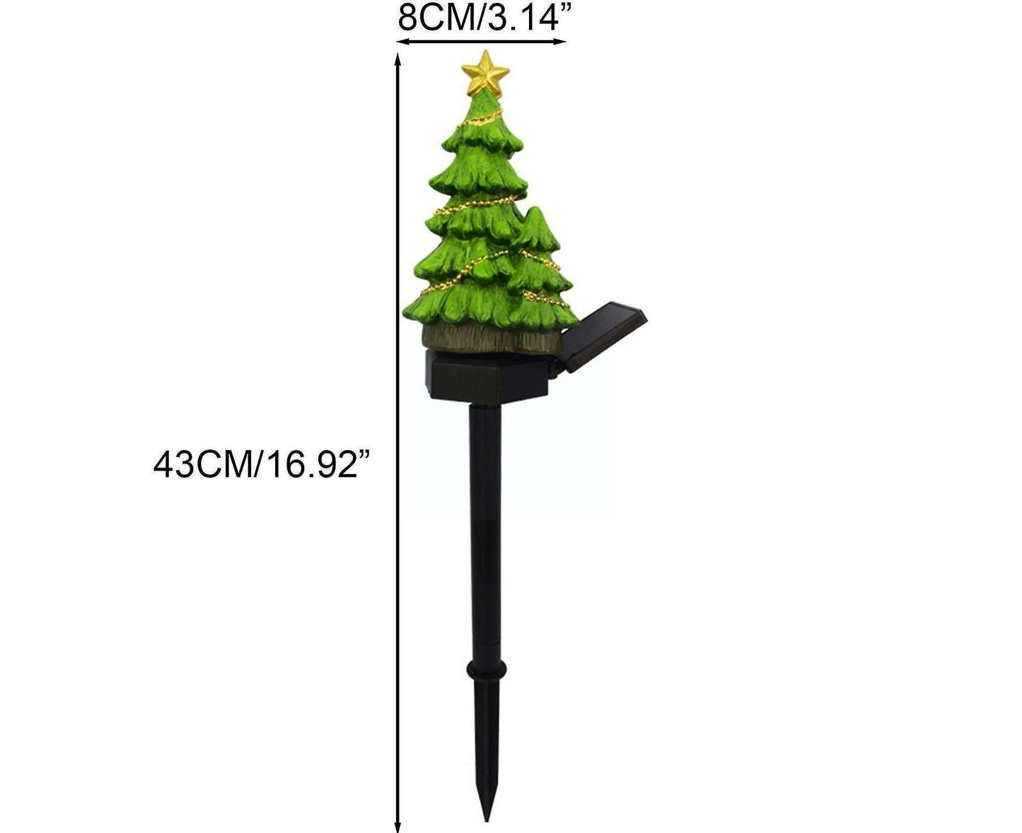 Led Solar Lights Christmas Tree Stake Lights Outdoor Garden Lights Christmas Decoration V1263-JX-1708