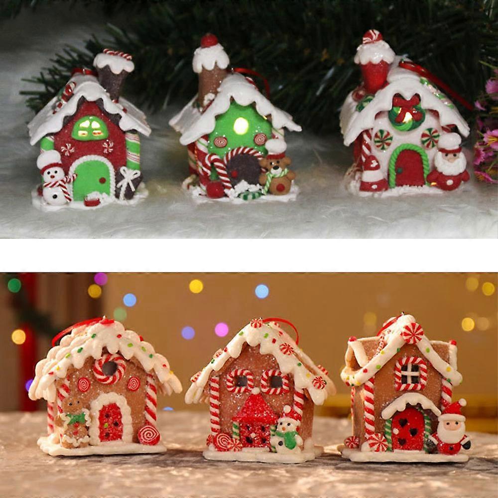 Christmas Scene Village Houses LED Lighted Christmas Buildings V1263-JX-1759