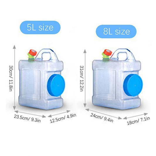 Water Container Water Storage Bucket with Faucet Portable Water Canteen for Outdoor Camping Hiking Picnic V1263-JX-1914