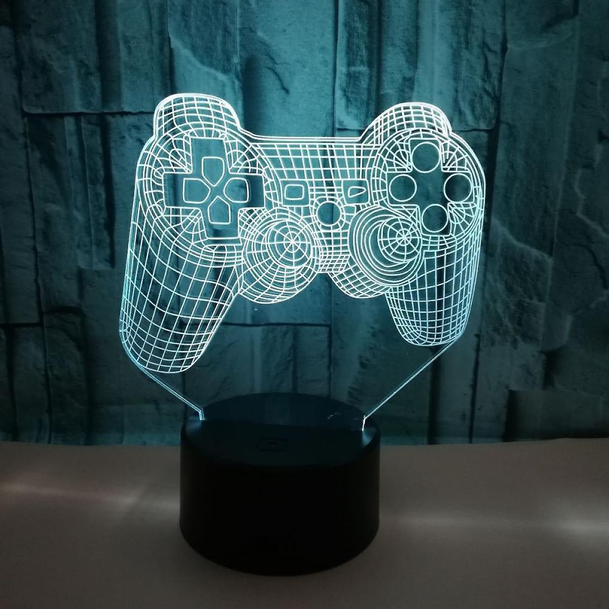 Video Game Controller Lamp Night Light 3D Illusion Game On V1263-JX-1989