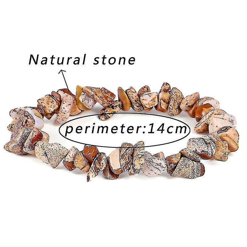 Irregular Natural Crystals Chakras Stone Bracelet Beads Bracelets Yellow Crystals Clear V1263-JX-2088