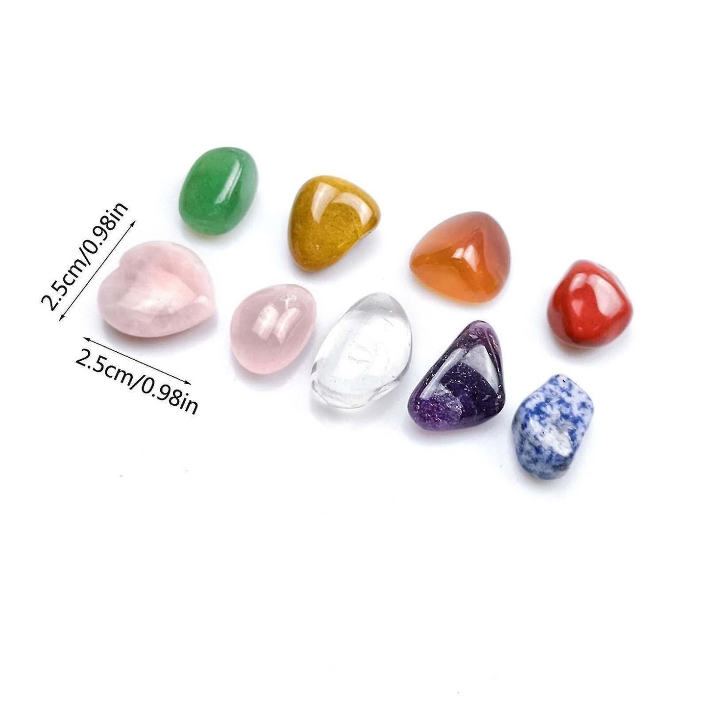 Seven Chakra Stones Colorful Set Amethyst Agate Jade Love Crystal Chakra Crafts V1263-JX-2111