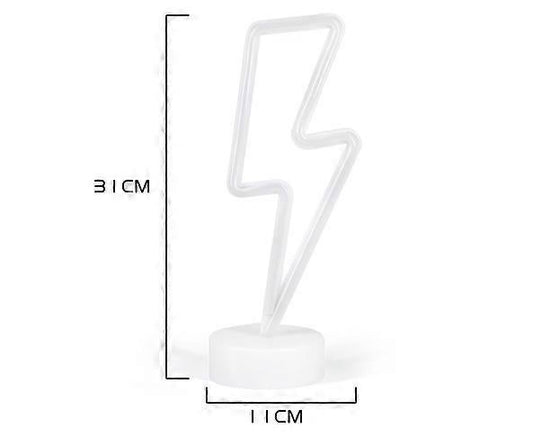 Led Lightning Bolt Neon Light Signs, Warm White Lightning Bolt Shape babies babies Night Light Wall Sign V1263-JX-2142