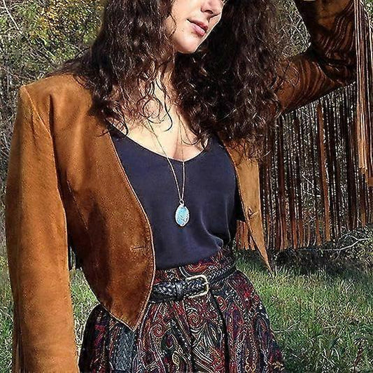 7 Chakra Gemstone Healing Crystals Necklace Copper Wire Wrapped Natural Gemstone Necklace Unisex Hippie V1263-JX-2151