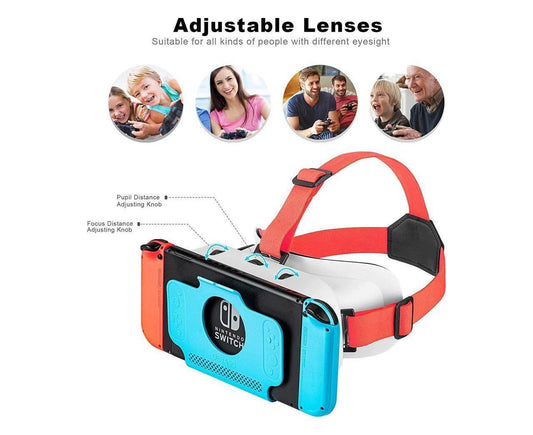 VR Headset for Nintendo Switch / Switch OLED /Nintendo Switch 3D VR (Virtual Reality) Glasses, Switch VR Labo V1263-JX-219