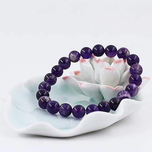 Men Women 8mm Natural Stone Bead Stretch Bracelet Healing Crystal Gemstone Beaded Bracelets V1263-JX-2214