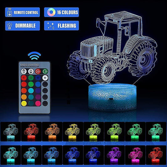 3D Led Night Light Optical Illusion Lamp With 16 Colors Change And Smart Touch V1263-JX-2262