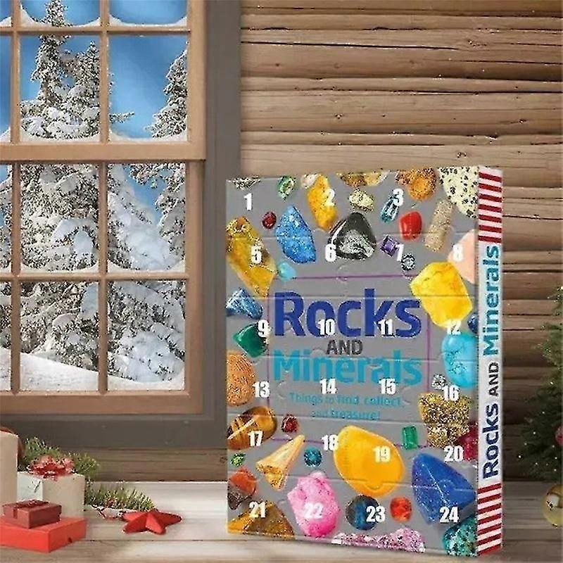 Healing Crystal Advent Calendar Babies With Rock Collections Pebbles Polished Gravel Christmas V1263-JX-2269