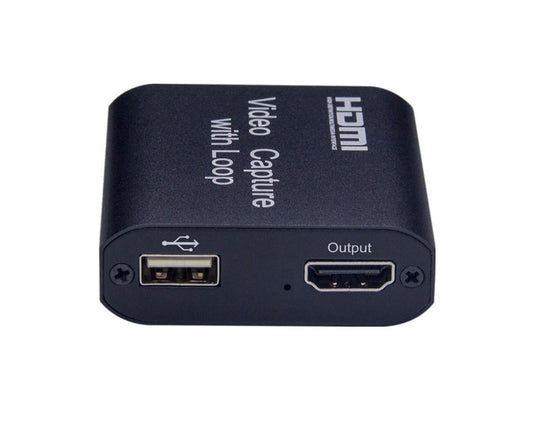 4K HDMI-compatible to USB2.0 High Clarity 1080P Video Capture Card Dongle for Game Live Streaming - Black V1263-JX-242